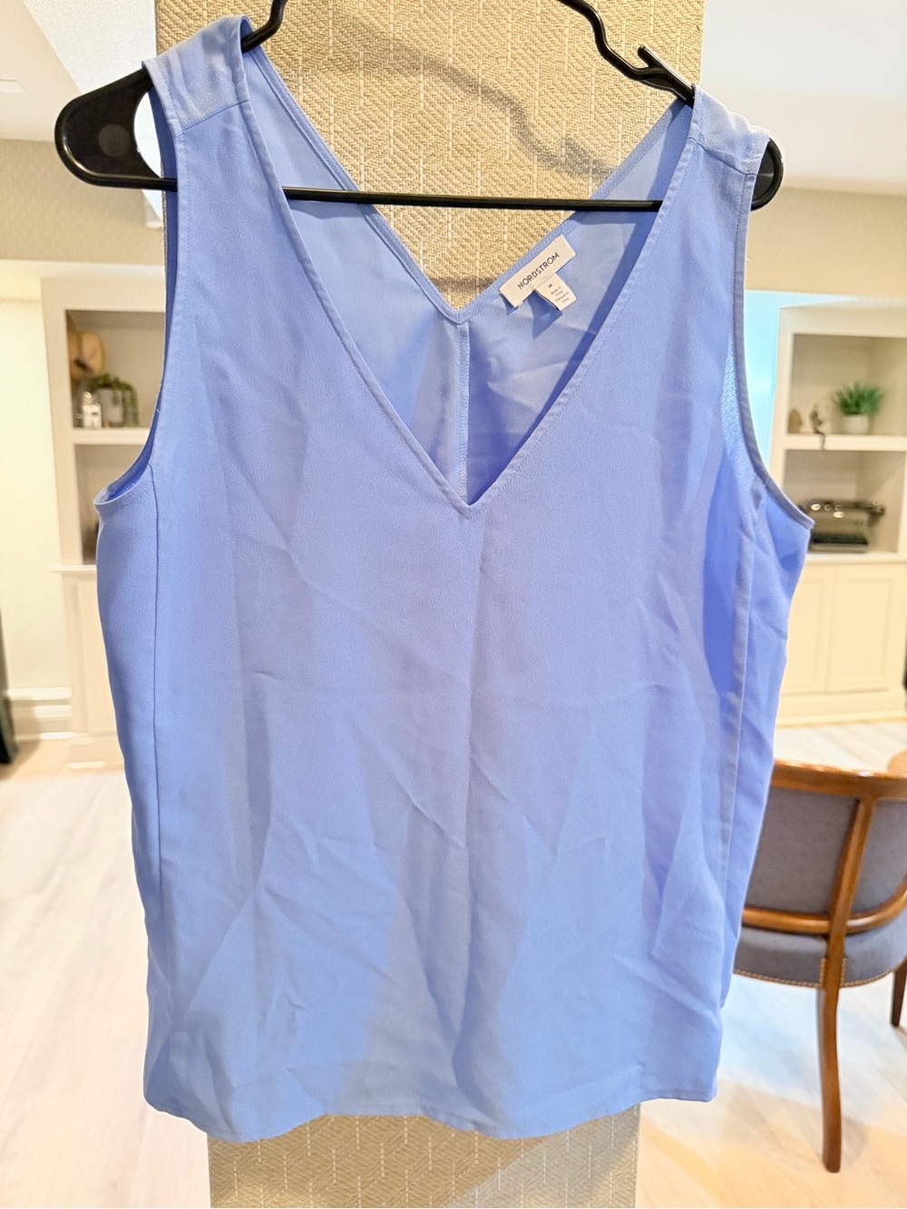 Nordstrom Light Blue V-Neck Camisole - Size M